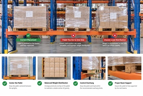Distribusi Beban Rak Pallet: Cara Meletakkan Palet yang Benar pada Rak Gudang